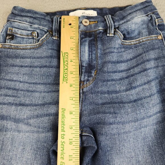 Kancan Women’s Size 5/26 Maria High Rise Ankle Skinny Jeans Medium Wash Raw Hem - Picture 5 of 13